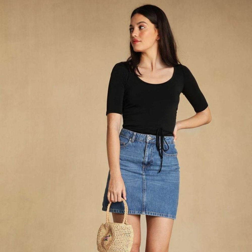Rouje Walter Top In Noir Size 42 Nwt — image 3 of 8